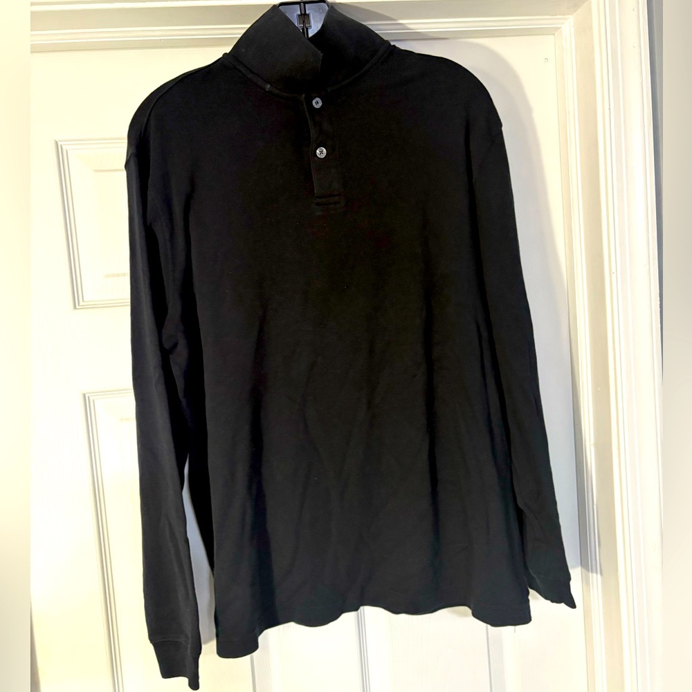 Black Casual Button Down Shirt